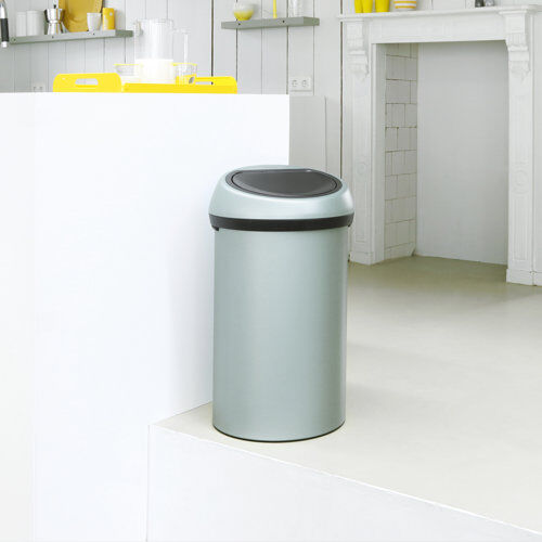 Brabantia 60 Litre Touch Top Rubbish Bin Brabantia Colour: Metallic Mint / Metallic Mint  - Size: Extra Large Brabantia 60 Litre Touch Top Rubbish Bin Brabantia Colour: Metallic Mint / Metallic Mint  - Size: Extra Large