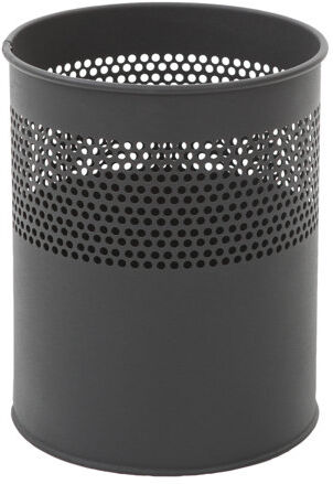 Symple Stuff Semi Perforated 10 Litre Waste Bin Symple Stuff Colour: Black  - Size: 44cm H X 32cm W X 16cm D Symple Stuff Semi Perforated 10 Litre Waste Bin Symple Stuff Colour: Black  - Size: 44cm H X 32cm W X 16cm D
