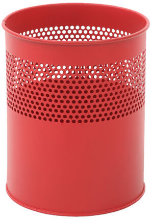 Symple Stuff Semi Perforated 10 Litre Waste Bin Symple Stuff Colour: Red  - Size: 44cm H X 32cm W X 16cm D Symple Stuff Semi Perforated 10 Litre Waste Bin Symple Stuff Colour: Red  - Size: 44cm H X 32cm W X 16cm D