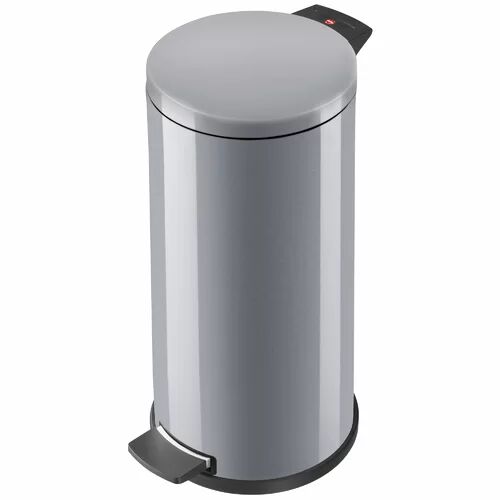 Hailo Stainless Steel 18 Litre Step On Rubbish Bin Hailo Colour: Silver  - Size: 90cm H X 80cm W X 30cm D