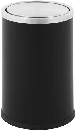 Symple Stuff Stainless Steel Swing Top Recycling Bin Symple Stuff Colour: Black/Stainless Steel  - Size: 76cm H x 114cm W x 3.81cm D Symple Stuff Stainless Steel Swing Top Recycling Bin Symple Stuff Colour: Black/Stainless Steel  - Size: 76cm H x 114cm W x 3.81cm D