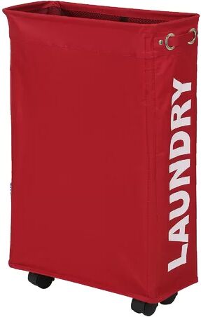 17 Stories Corno Laundry Bin 17 Stories Colour: Red  - Size: 58cm H X 26cm B X 18cm T 17 Stories Corno Laundry Bin 17 Stories Colour: Red  - Size: 58cm H X 26cm B X 18cm T