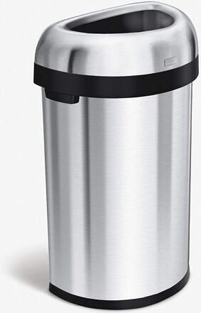 simplehuman Stainless Steel 60 Litre Open Rubbish Bin simplehuman  - Size: 110cm H X 80cm W X 40cm D simplehuman Stainless Steel 60 Litre Open Rubbish Bin simplehuman  - Size: 110cm H X 80cm W X 40cm D