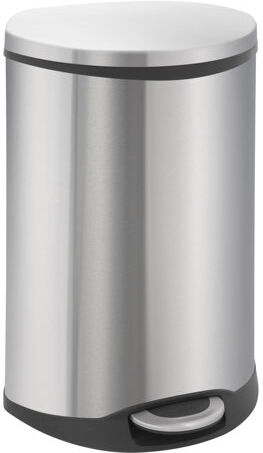 EKO Shell 50L Step-On Stainless Steel Bin EKO Colour: Silver  - Size: EKO Shell 50L Step-On Stainless Steel Bin EKO Colour: Silver  - Size: