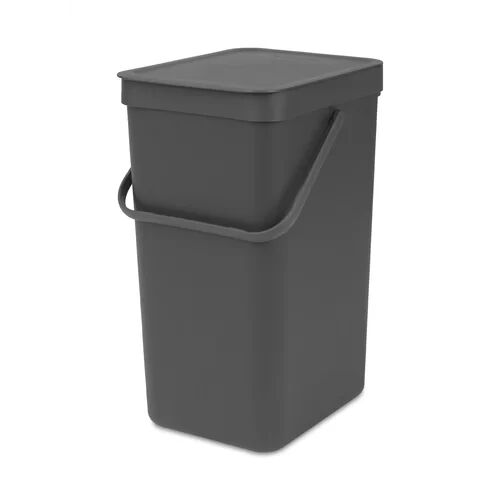 Brabantia 16 Litre Rubbish Bin Brabantia Colour: Grey  - Size: 30cm H X 50cm W X 50cm D