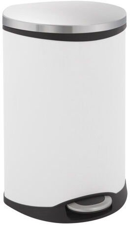 EKO Shell 50L Step-On Stainless Steel Bin EKO Colour: White  - Size: Extra Large EKO Shell 50L Step-On Stainless Steel Bin EKO Colour: White  - Size: Extra Large