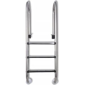 Symple Stuff Gothankar 3 Steps Stainless Steel Pool Ladder 158.0 H x 49.0 W x 36.0 D cm