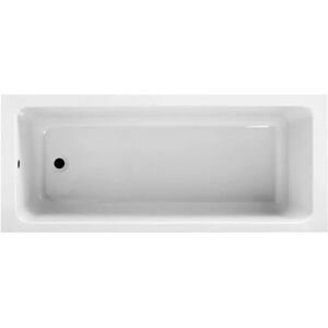 Freeport Park Brickhouse Super Strong Acrylic Straight Single Ended Bathtub white 40.0 H x 170.0 W cm