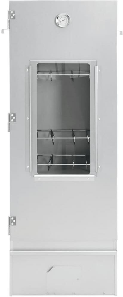 Dakota Fields Sheldon Vertical Propane Smoker Silver 110cm H X 44.5cm W X 29.00cm D