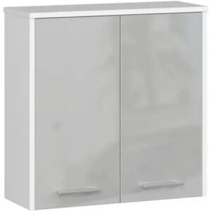 Ebern Designs Evyana 60Cm H Wall Mounted Bathroom Cabinet gray/white 60.0 H x 60.0 W x 22.5 D cm