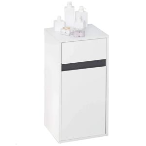 Ebern Designs Revamp 35cm x 73cm Free Standing Cabinet brown/white 73.0 H x 35.0 W x 31.0 D cm