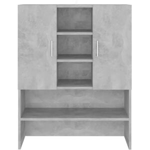 Ebern Designs Awan 70.5Cm W x 90Cm H x 25.5Cm D Solid Wood Tall Bathroom Cabinet gray 90.0 H x 70.51 W x 25.5 D cm