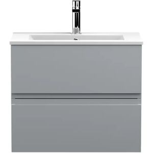 Hudson Reed Urban 605mm Wall Hung Single Vanity Unit gray 51.8 H x 60.5 W x 39.5 D cm