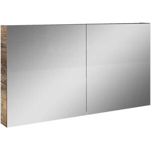 Ebern Designs Triplett 120 x 70cm Mirrored Wall Mounted Cabinet brown/gray 70.0 H x 120.0 W x 16.0 D cm