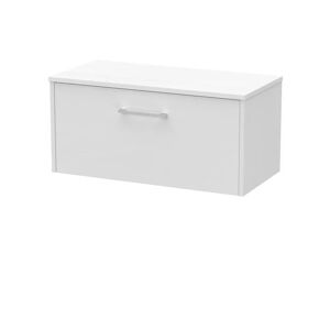 Hudson Reed Juno 800mm Wall Hung Single Vanity Unit with Worktop white 38.1 H x 80.5 W x 39.0 D cm