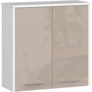 Ebern Designs Evyana 60Cm H Wall Mounted Bathroom Cabinet gray/brown 60.0 H x 60.0 W x 22.5 D cm