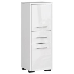 Ebern Designs Emily-Jayne 85Cm H Free-Standing Bathroom Cabinet white 85.0 H x 30.0 W x 30.0 D cm