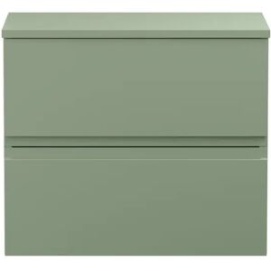 Hudson Reed Urban 605mm Wall Hung Single Vanity Base green