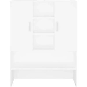 Ebern Designs Awan 70.5Cm W x 90Cm H x 25.5Cm D Solid Wood Tall Bathroom Cabinet white 90.0 H x 70.51 W x 25.5 D cm