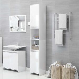 Ebern Designs Dorival 30cm W x 183.5cm H x 30cm D Free-Standing Tall Bathroom Cabinet white 183.5 H x 30.0 W x 30.0 D cm