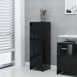 Ebern Designs Dorla 30cm W x 95cm H x 30cm D Free-Standing Tall Bathroom Cabinet black 95.0 H x 30.0 W x 30.0 D cm