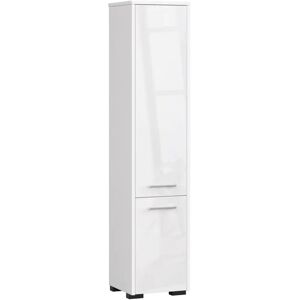 Ebern Designs Ercelle 140Cm H Free-Standing Tall Bathroom Cabinet white 140.0 H x 30.0 W x 30.0 D cm