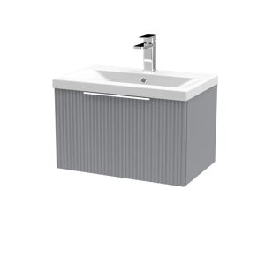 Hudson Reed Fluted 610mm Wall Hung Single Vanity gray 39.9 H x 61.0 W x 39.0 D cm