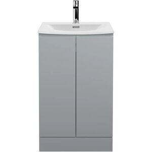 Hudson Reed Urban 500 mm Free-Standing Single Vanity Unit brown/white 84.0 H x 50.0 W x 44.0 D cm