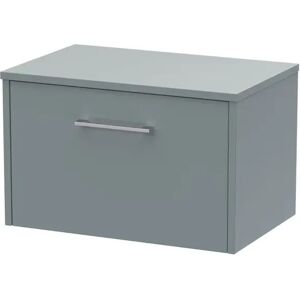 Hudson Reed Juno 600mm Wall Hung Single Vanity Unit with Worktop gray