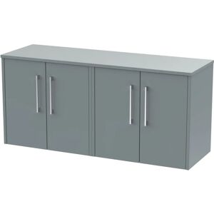 Hudson Reed Juno 1205mm Wall Mounted Double Bathroom Vanity Base gray 55.7 H x 120.5 W x 39.0 D cm