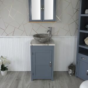 Brayden Studio Scrivner 515mm Free-standing Cloakroom Vanity Unit gray 99.1 H x 51.5 W x 39.5 D cm