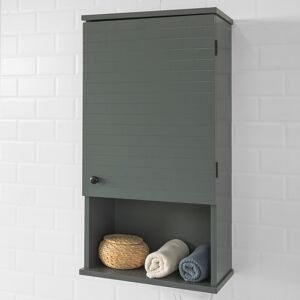17 Stories Skofte 40cm x 76cm Wall Mounted Bathroom Cabinet Dark Grey 76cm H X 40cm W X 21cm D