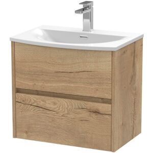 Hudson Reed Havana 600mm Wall Mounted Single Bathroom Vanity with Vitreous China Vanity Top 600mm W X 440mm D Hudson Reed Havana 600mm Wall Mounted Single Bathroom Vanity with Vitreous China Vanity Top 600mm W X 440mm D