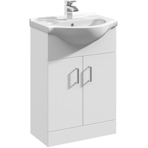 Nuie Mayford 550mm Free-standing Vanity Unit White 836mm H X 550mm W X 430mm D Nuie Mayford 550mm Free-standing Vanity Unit White 836mm H X 550mm W X 430mm D