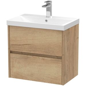 Hudson Reed Havana 600mm Wall Mounted Single Bathroom Vanity with Vitreous China Vanity Top 589mm H X 600mm W X 395mm D Hudson Reed Havana 600mm Wall Mounted Single Bathroom Vanity with Vitreous China Vanity Top 589mm H X 600mm W X 395mm D