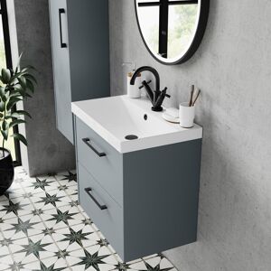 Hudson Reed Juno 600mm Wall Hung Single Vanity Unit Coastal Grey 14,960.6mm H X 15,494mm W X 10,033mm D Hudson Reed Juno 600mm Wall Hung Single Vanity Unit Coastal Grey 14,960.6mm H X 15,494mm W X 10,033mm D