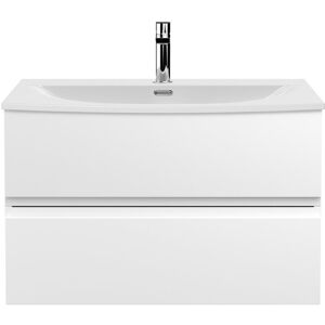 Nuie Urban 800 mm Wall Hung Single Vanity Unit White 550mm H X 810mm W X 395mm D Nuie Urban 800 mm Wall Hung Single Vanity Unit White 550mm H X 810mm W X 395mm D