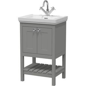 Park Lane Dover Cool Grey Traditional Vanity Unit & Basin - 500mm Park Lane Dover Cool Grey Traditional Vanity Unit & Basin - 500mm