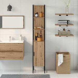 Borough Wharf Bathroom Cabinet 33 X 33 X 185.5 Cm Engineered Wood Artisan Oak 185.5cm H X 33cm W X 33cm D Borough Wharf Bathroom Cabinet 33 X 33 X 185.5 Cm Engineered Wood Artisan Oak 185.5cm H X 33cm W X 33cm D