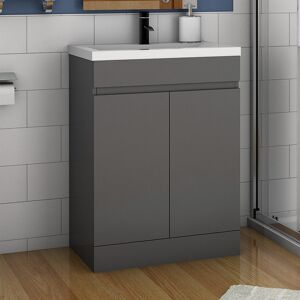 Latitude Run Anastassios 50 Single Bathroom Vanity with Basin Anthracite 800mm H X 500mm W X 385mm D Latitude Run Anastassios 50 Single Bathroom Vanity with Basin Anthracite 800mm H X 500mm W X 385mm D