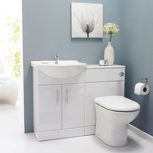 Nuie Cloakroom Packs 1000mm Combined Vanity Unit 836mm H X 1,050mm W X 430mm D Nuie Cloakroom Packs 1000mm Combined Vanity Unit 836mm H X 1,050mm W X 430mm D