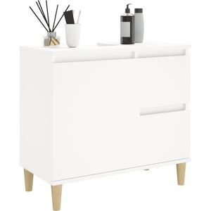 Borough Wharf Lakra Bathroom Cabinet 65 x 33 x 60 cm Engineered Wood White 60cm H X 65cm W X 33cm D Borough Wharf Lakra Bathroom Cabinet 65 x 33 x 60 cm Engineered Wood White 60cm H X 65cm W X 33cm D