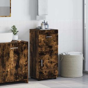 17 Stories Bathroom Cabinet 37 X 31.5 X 82 Cm Engineered Wood Smoked Oak 82cm H X 31.5cm W X 37cm D 17 Stories Bathroom Cabinet 37 X 31.5 X 82 Cm Engineered Wood Smoked Oak 82cm H X 31.5cm W X 37cm D