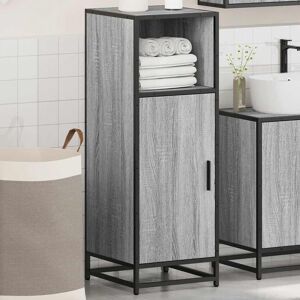 Borough Wharf Allistair Bathroom Cabinet Grey Sonoma 100cm H X 35cm W X 37.5cm D Borough Wharf Allistair Bathroom Cabinet Grey Sonoma 100cm H X 35cm W X 37.5cm D