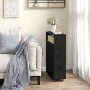 Latitude Run Slim Bathroom Storage Cabinet With Wheels And Baskets Matte Black 72cm H X 19cm W X 50cm D Latitude Run Slim Bathroom Storage Cabinet With Wheels And Baskets Matte Black 72cm H X 19cm W X 50cm D