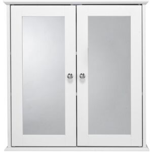 Croydex 22.05cm x 22.83cm Surface Mount Mirror Cabinet White 580mm H X 560mm W X 130mm D Croydex 22.05cm x 22.83cm Surface Mount Mirror Cabinet White 580mm H X 560mm W X 130mm D