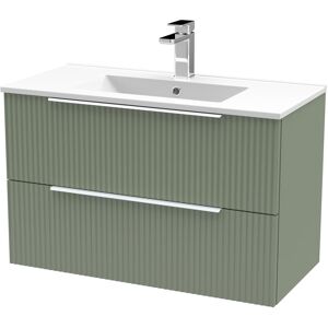Hudson Reed Fluted 805mm Wall Hung Single Vanity Unit 518mm H X 800mm W X 390mm D Hudson Reed Fluted 805mm Wall Hung Single Vanity Unit 518mm H X 800mm W X 390mm D