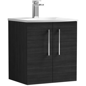 Nuie Arno 510mm Wall Mounted Standard Single Vanity Black 569mm H X 510mm W X 440mm D Nuie Arno 510mm Wall Mounted Standard Single Vanity Black 569mm H X 510mm W X 440mm D