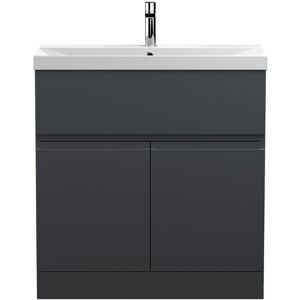 Hudson Reed Urban 800mm Free-standing Single Vanity Unit Satin Anthracite 8,660mm H X 810mm W X 395mm D Hudson Reed Urban 800mm Free-standing Single Vanity Unit Satin Anthracite 8,660mm H X 810mm W X 395mm D