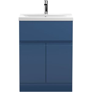Hudson Reed Urban 600mm Floor Standing Vanity Unit Satin Blue Bathroom Hudson Reed Urban 600mm Floor Standing Vanity Unit Satin Blue Bathroom
